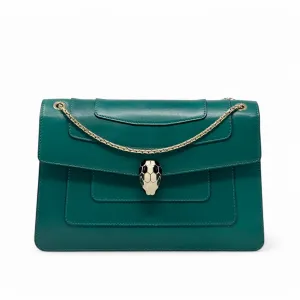 Bvlgari Green Medium Serpenti Bag