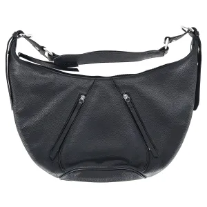 By Far Story Hobo Shoulder Bag in Black Leather