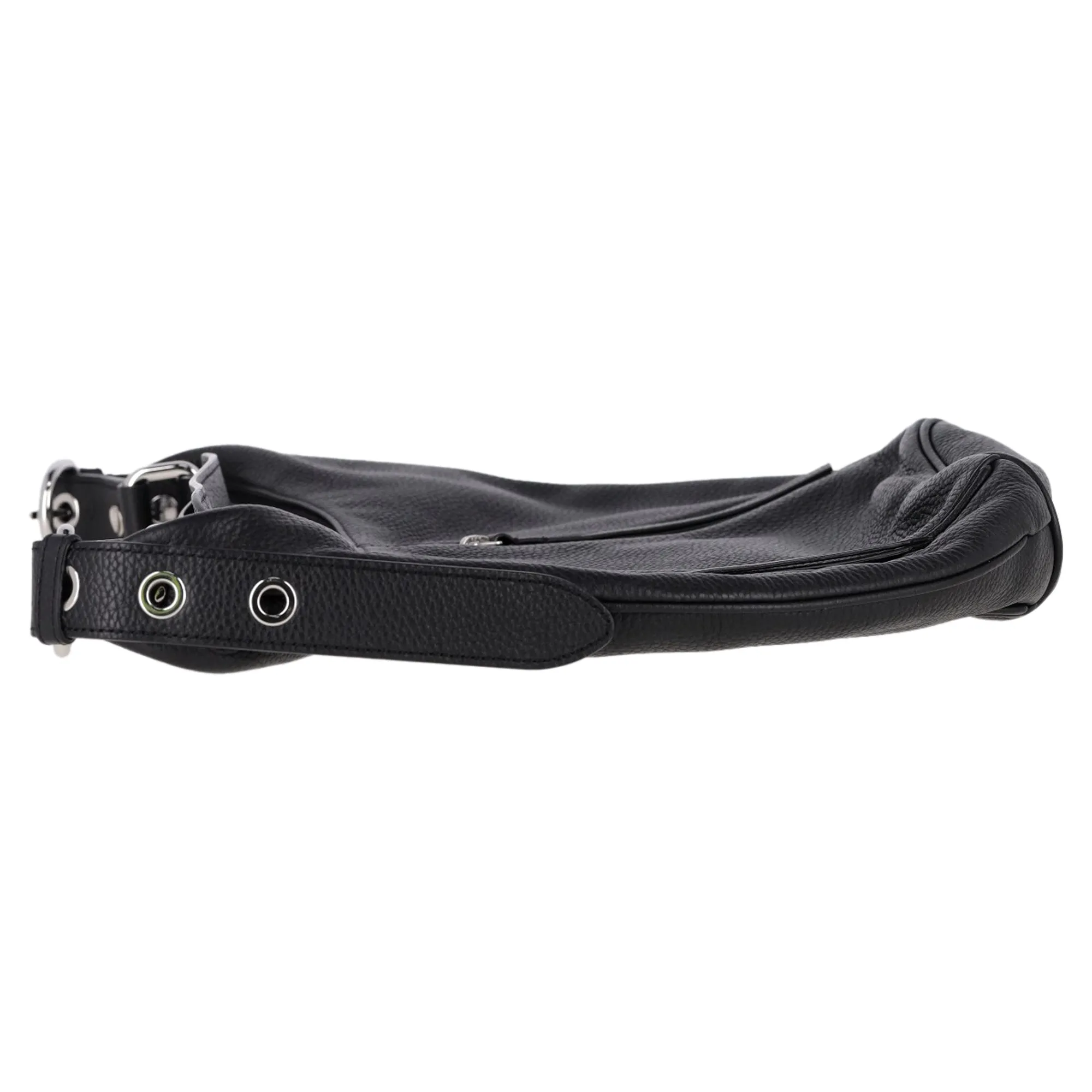 By Far Story Hobo Shoulder Bag in Black Leather