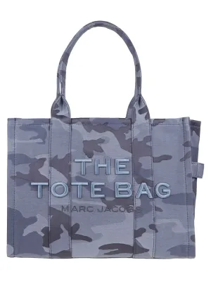 Camouflage Jacquard Large Tote With Adjustable Strap