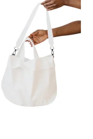 Carrie Catch All Shoulder Tote Bag In White