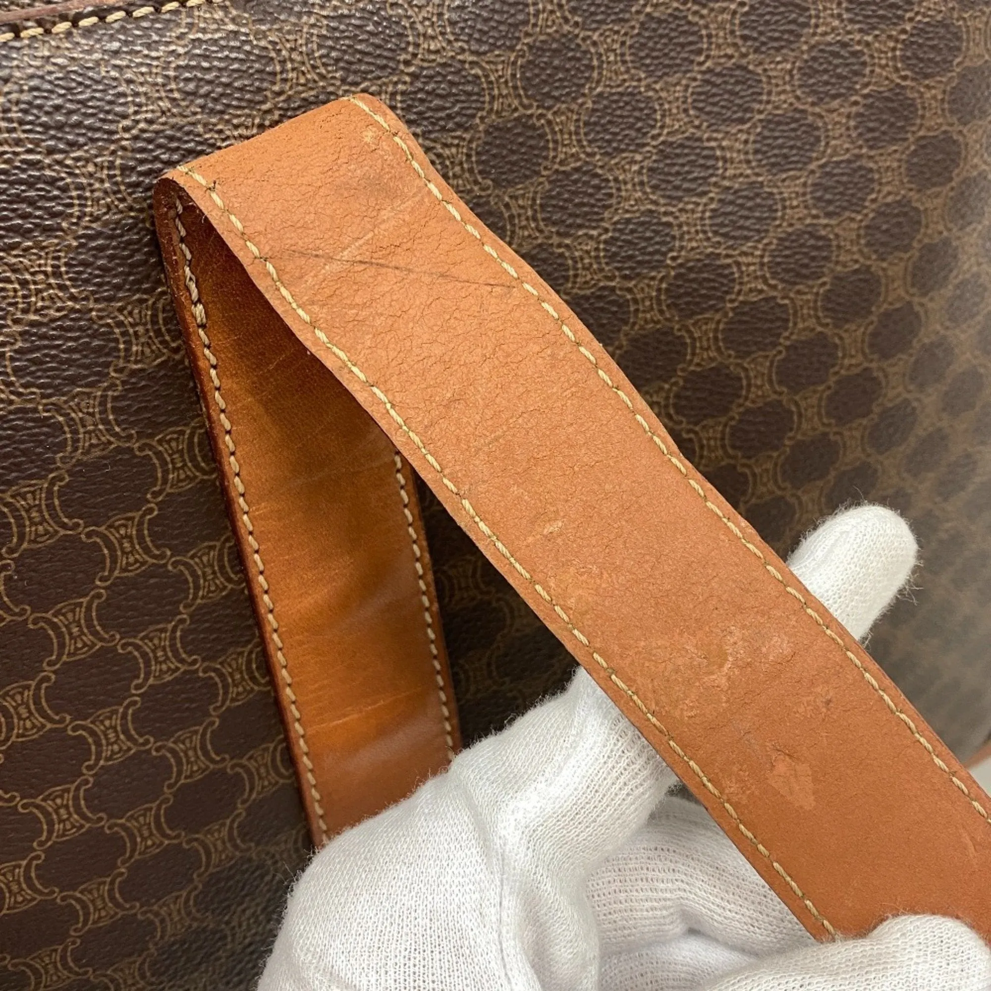 Celine Macadam Leather Tote Bag (Pre-Owned)