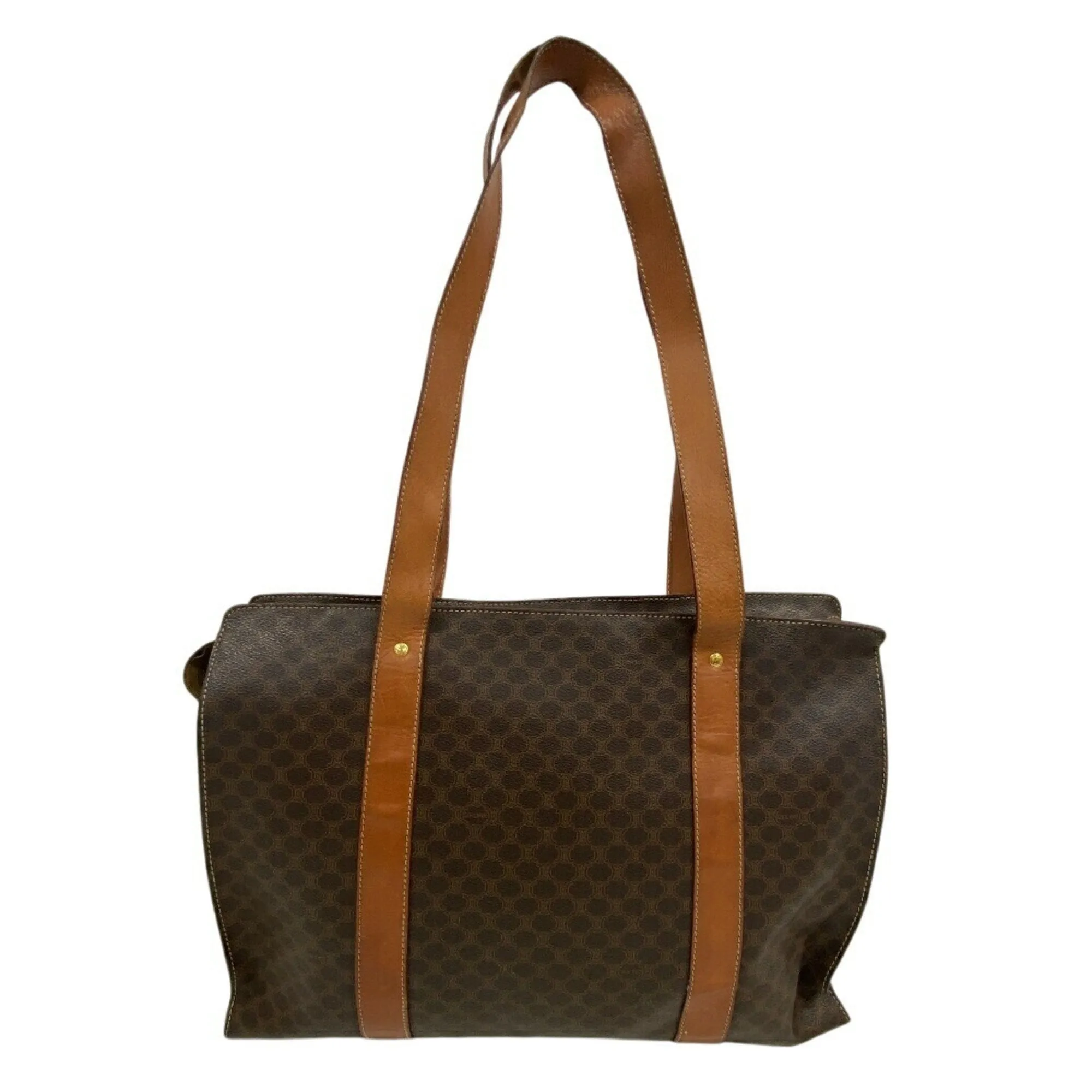 Celine Macadam Leather Tote Bag (Pre-Owned)