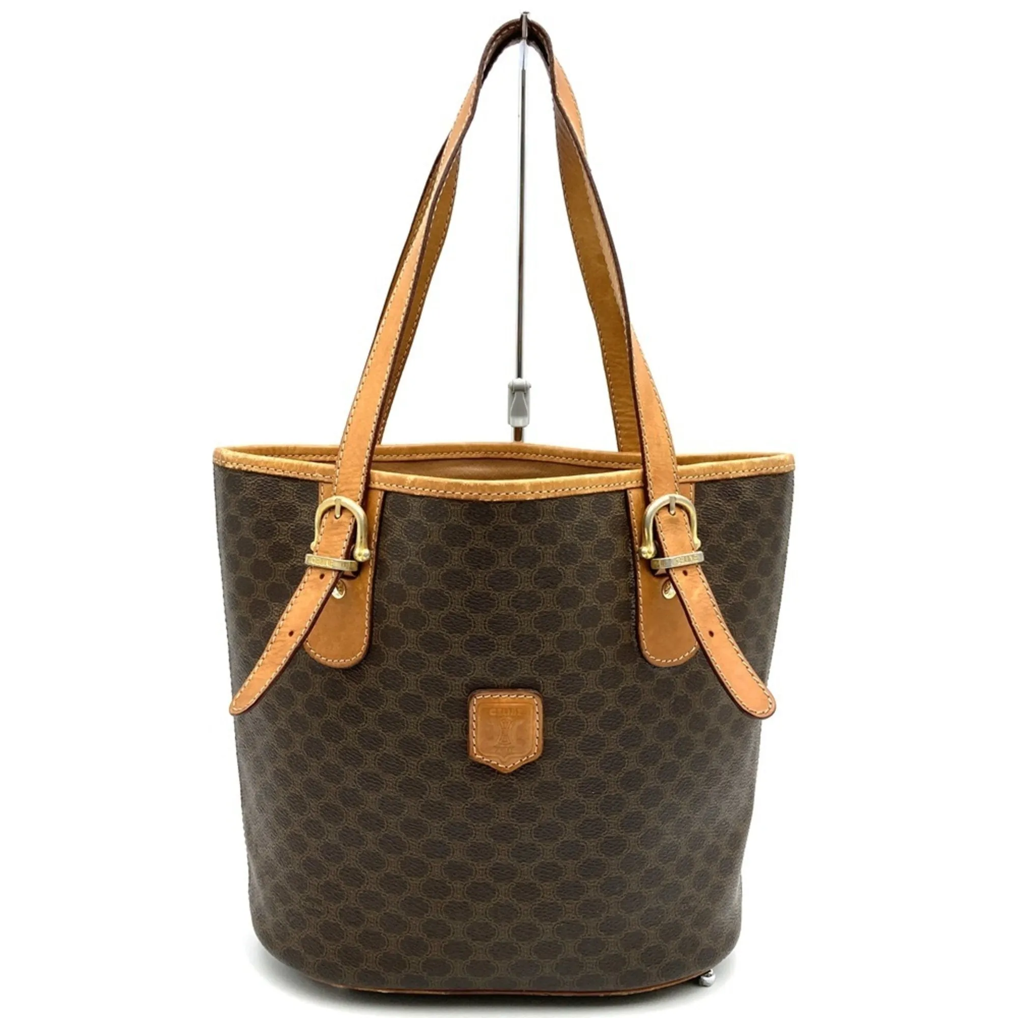 Celine Macadam Pvc Leather Handbag Tote Bag (Pre-Owned)