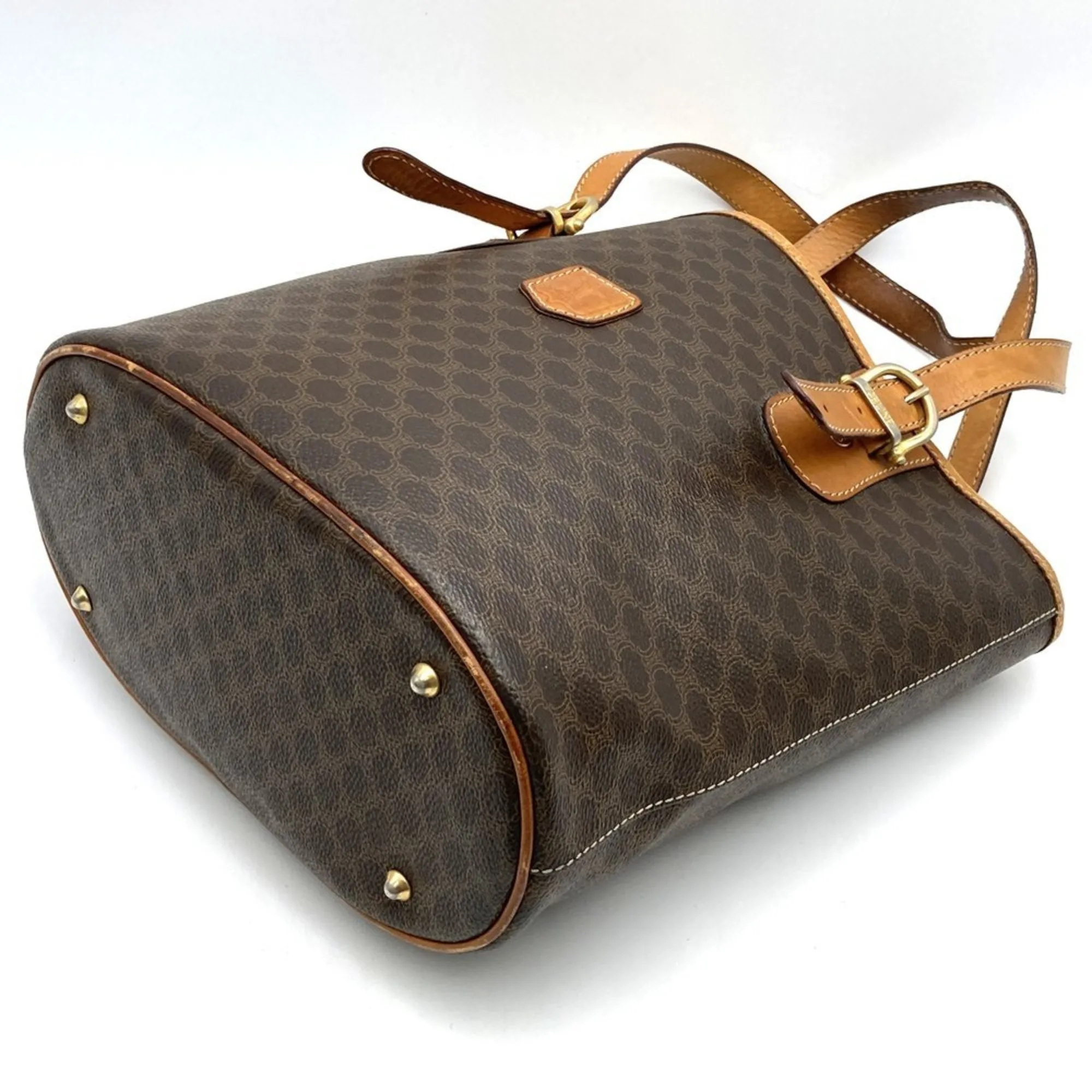 Celine Macadam Pvc Leather Handbag Tote Bag (Pre-Owned)