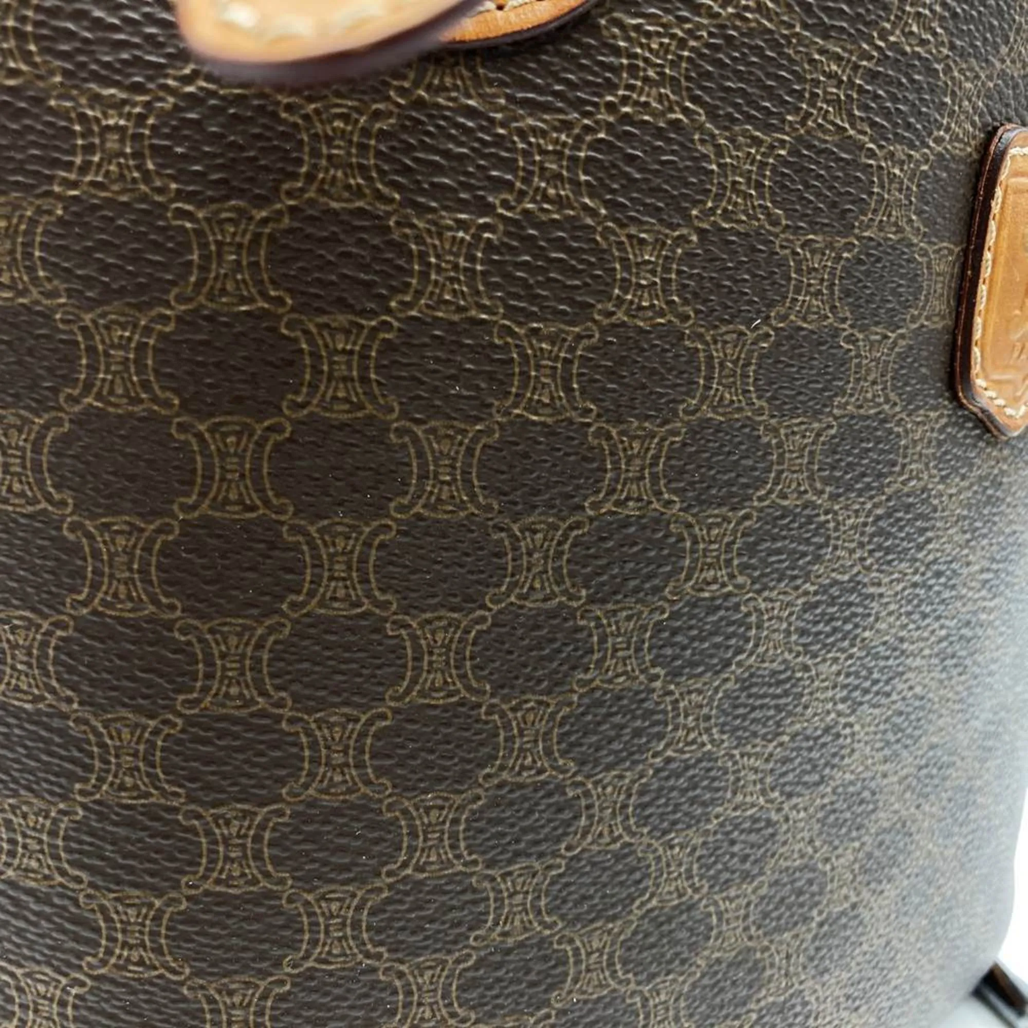 Celine Macadam Pvc Leather Handbag Tote Bag (Pre-Owned)