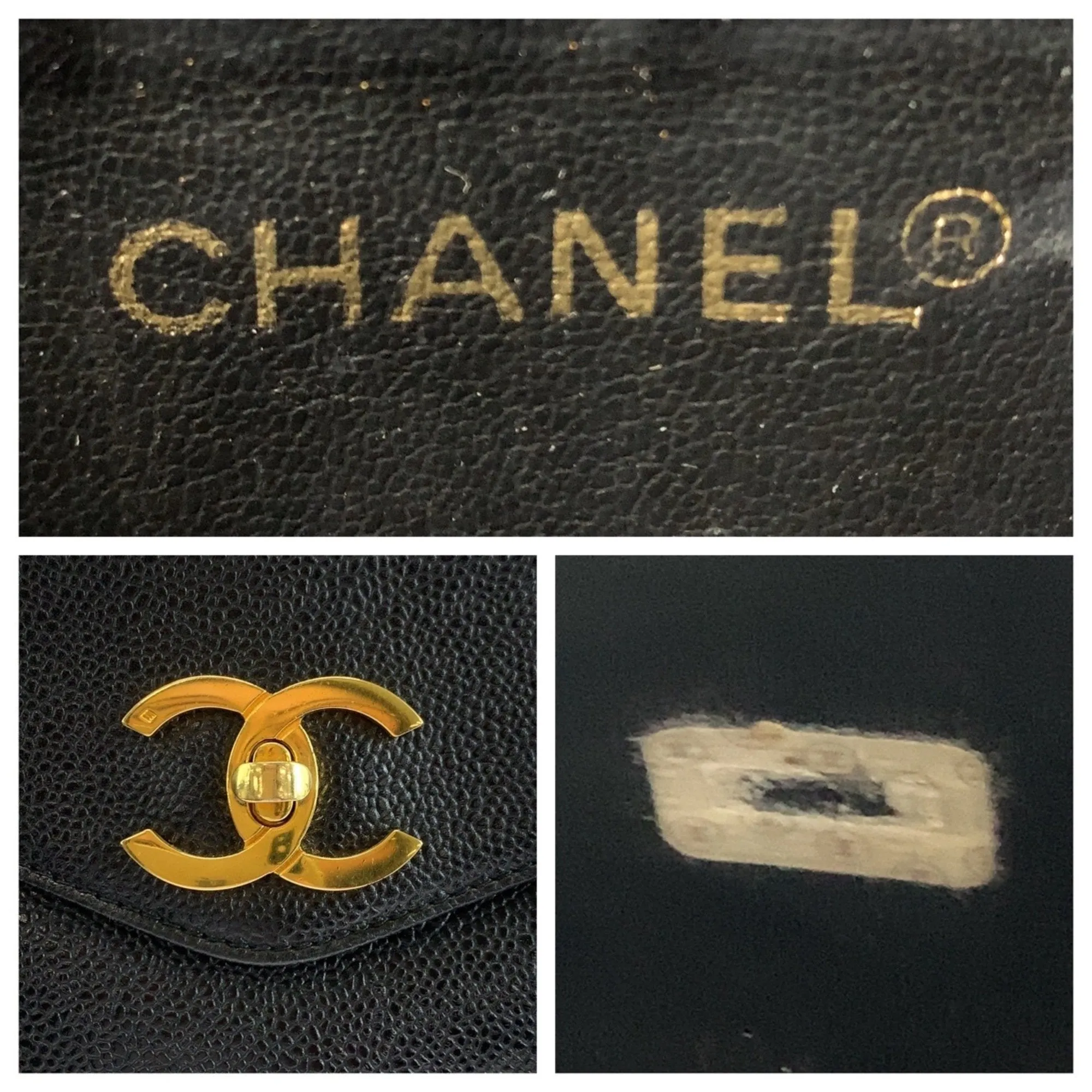 Chanel Grained Calfskin Shoulder Bag Tote Bag (Pre-Owned)