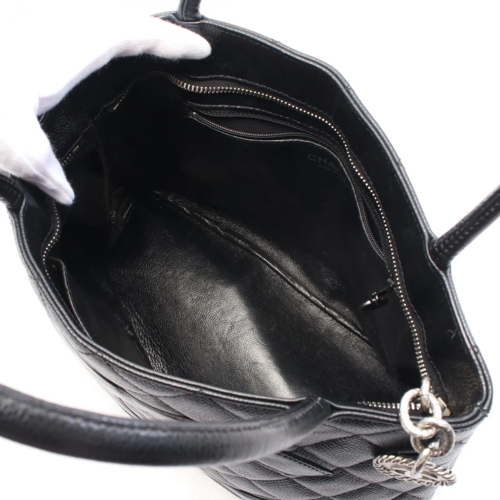 Chanel Leather Grain Calfskin Tote Bag