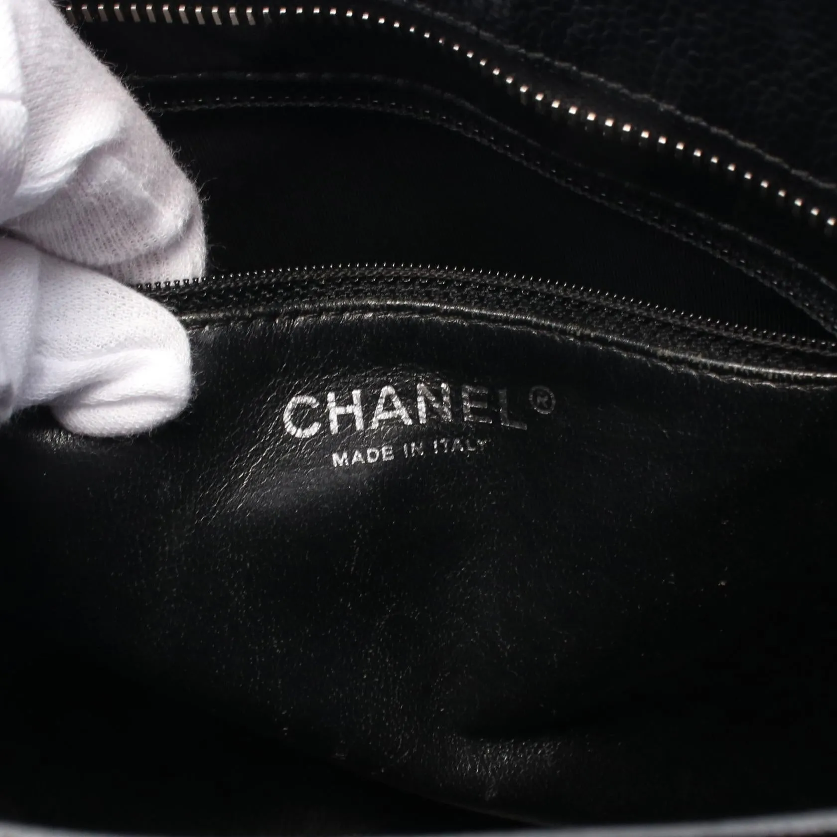 Chanel Leather Grain Calfskin Tote Bag