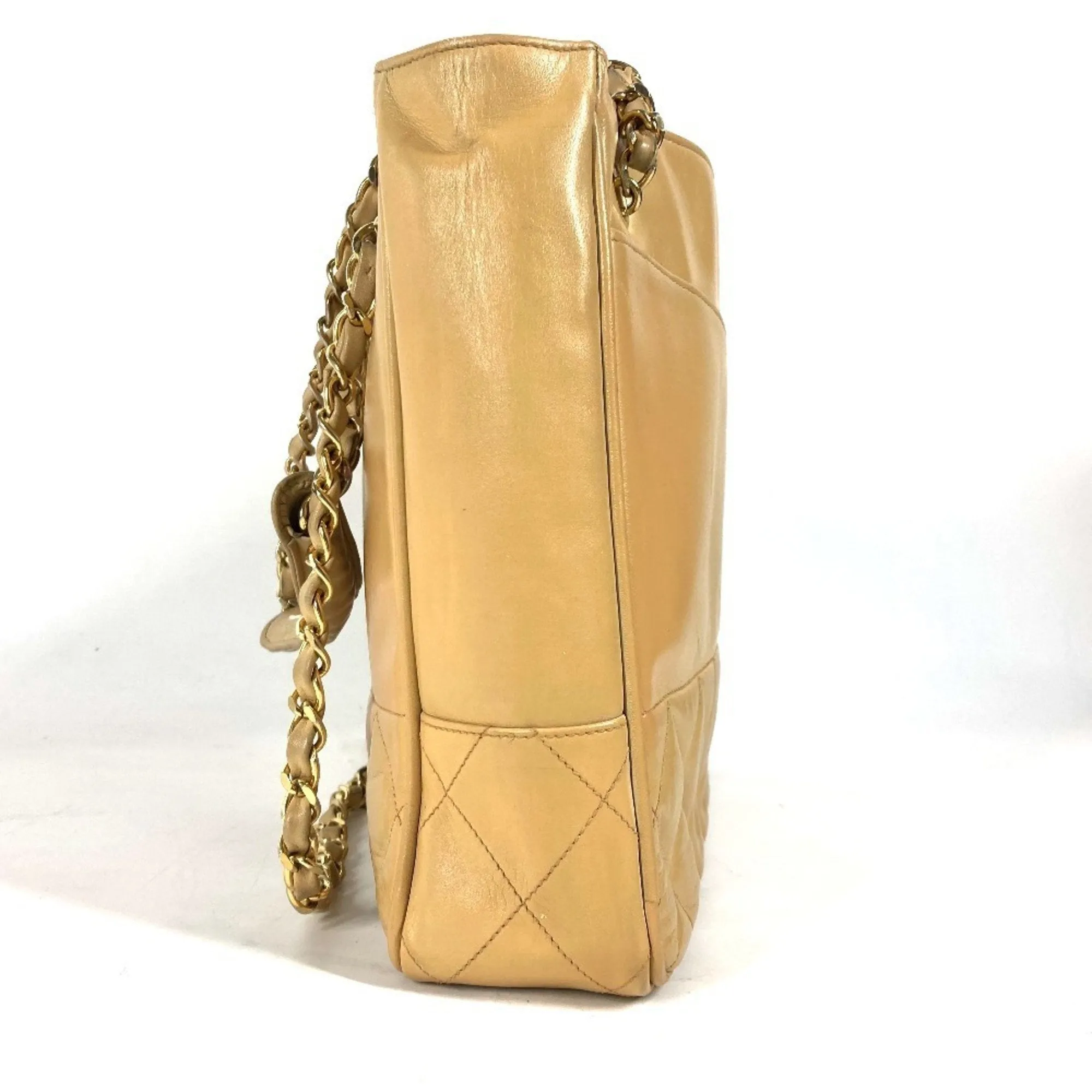 Chanel Leather Shoulder Bag Tote Bag (Pre-Owned)