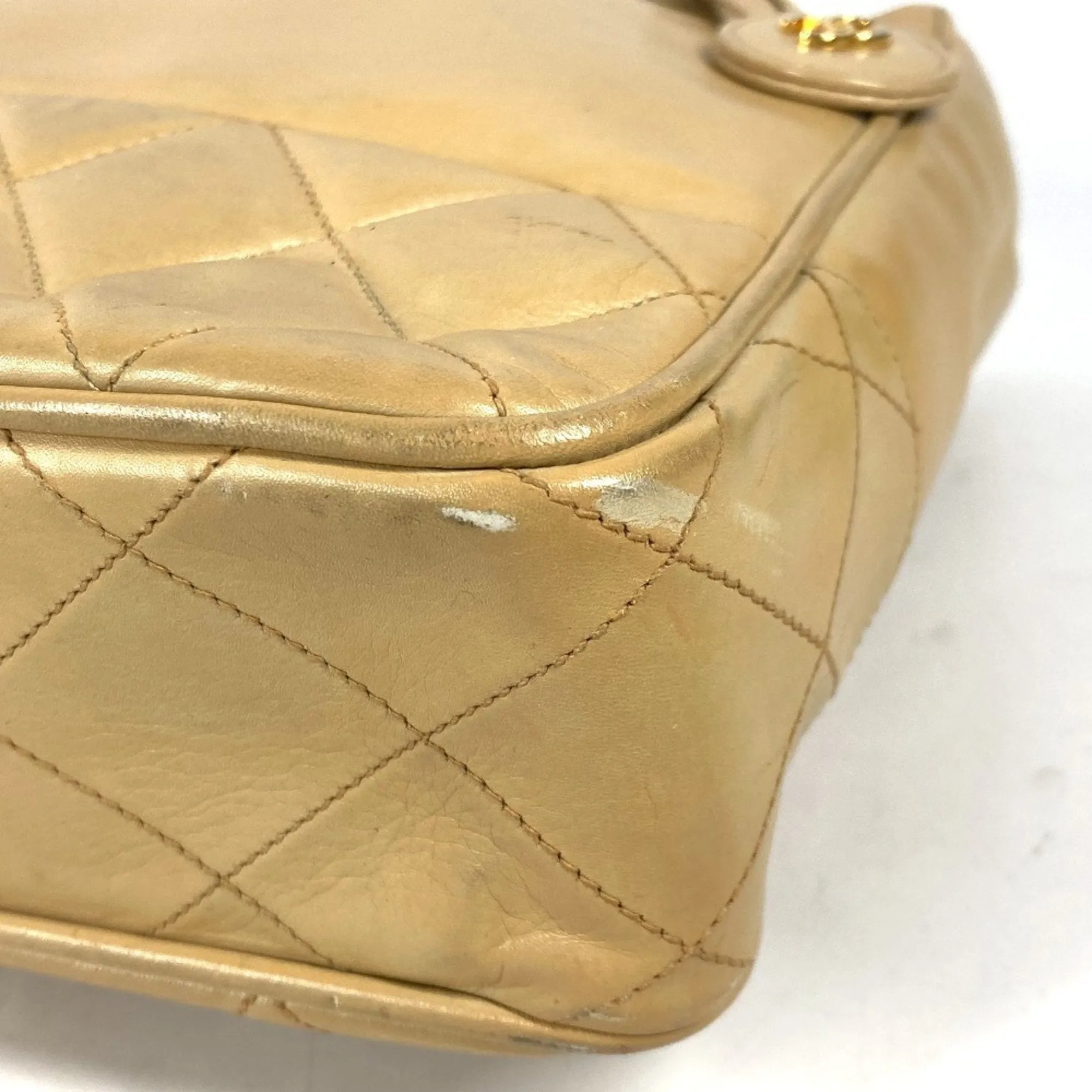 Chanel Leather Shoulder Bag Tote Bag (Pre-Owned)