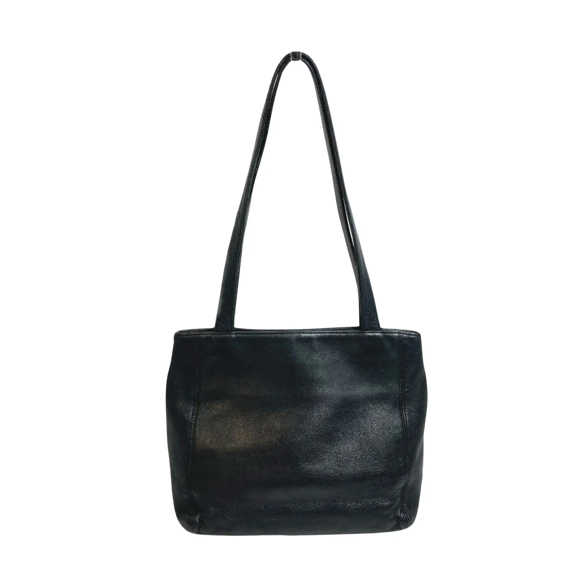 Chanel Logo Cc Leather Tote Bag (Pre-Owned)