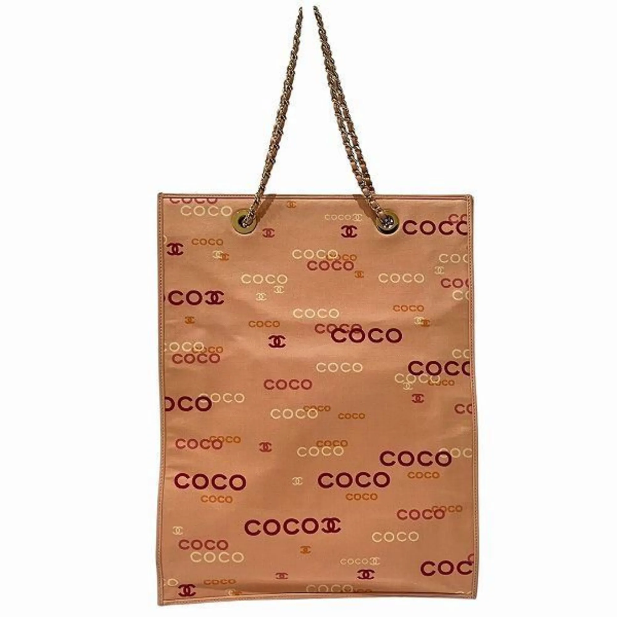 Chanel pink Canvas Handbag Tote Bag (Pre-Owned)