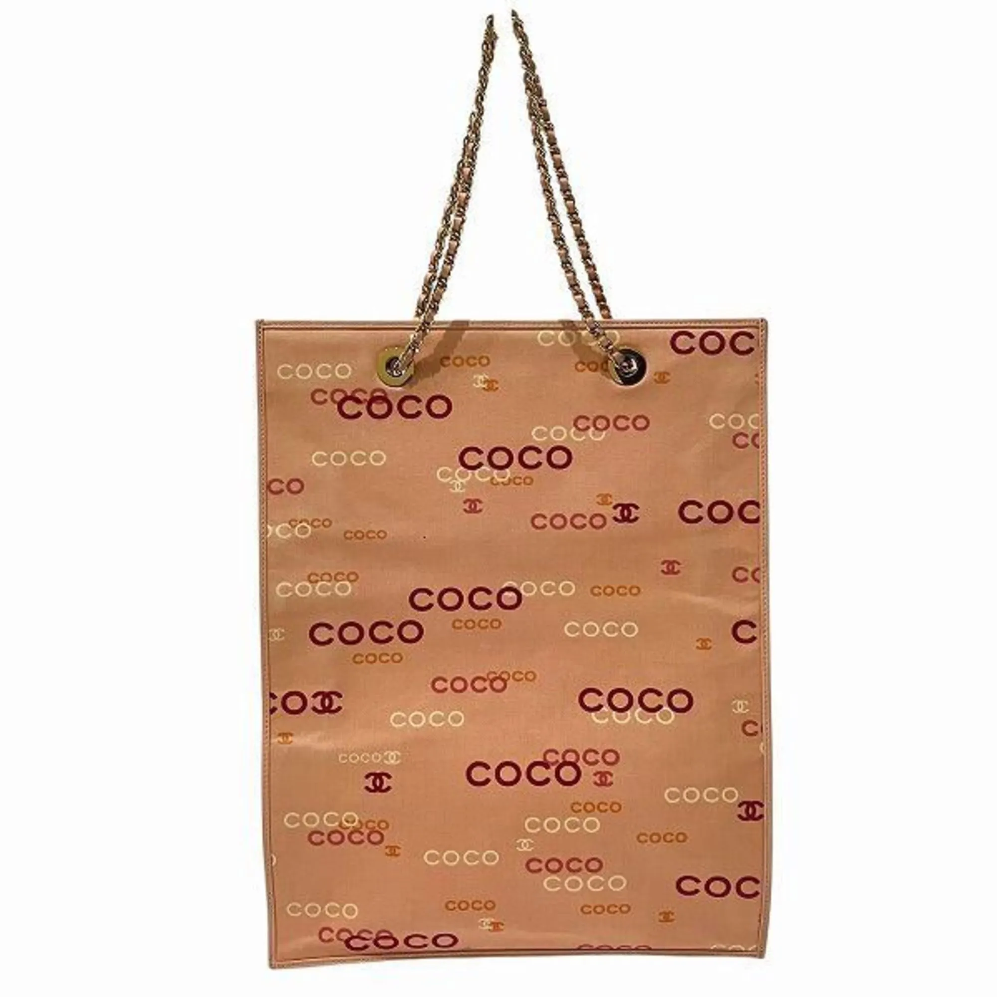 Chanel pink Canvas Handbag Tote Bag (Pre-Owned)