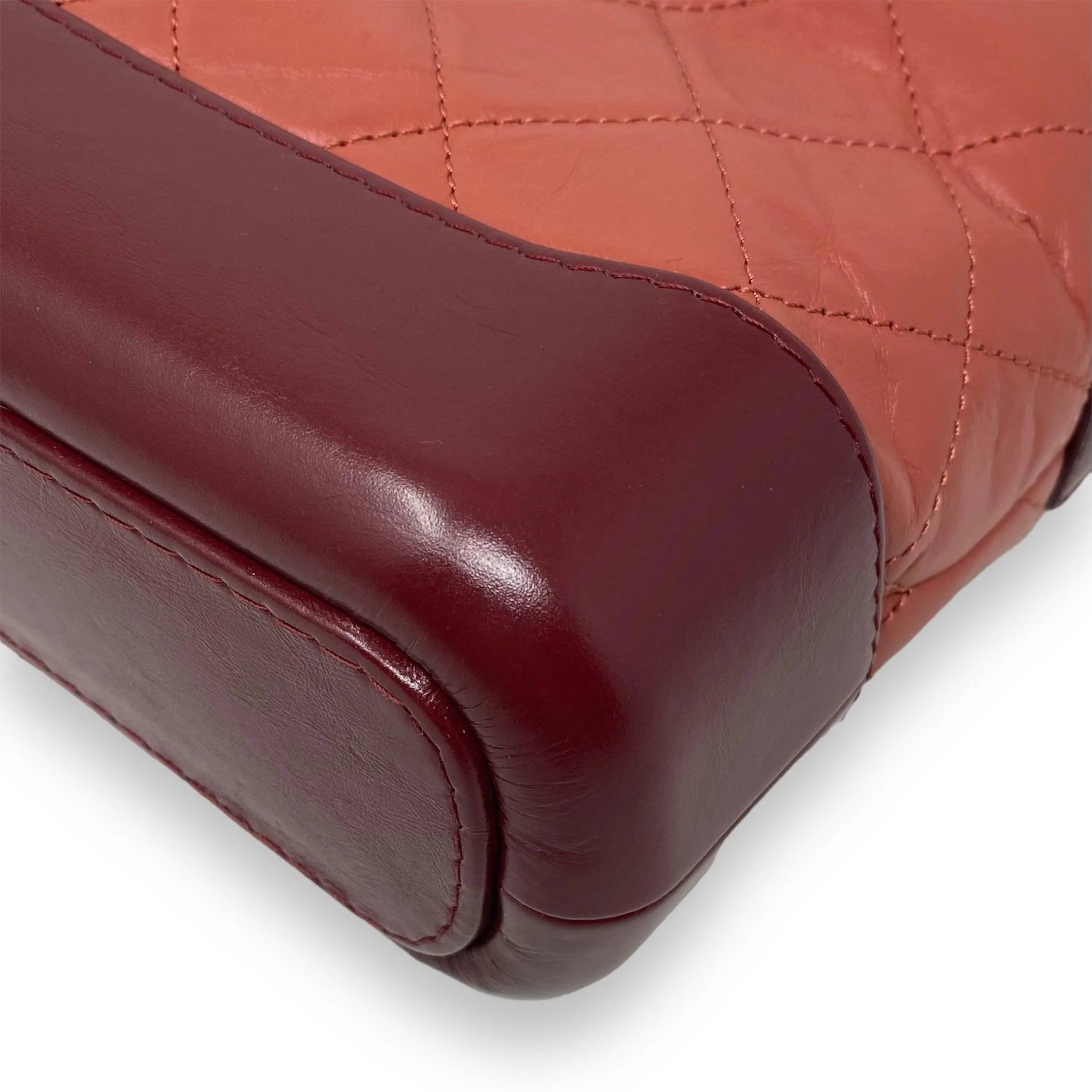 Chanel Salmon Aged Calfskin Small Gabrielle Bag