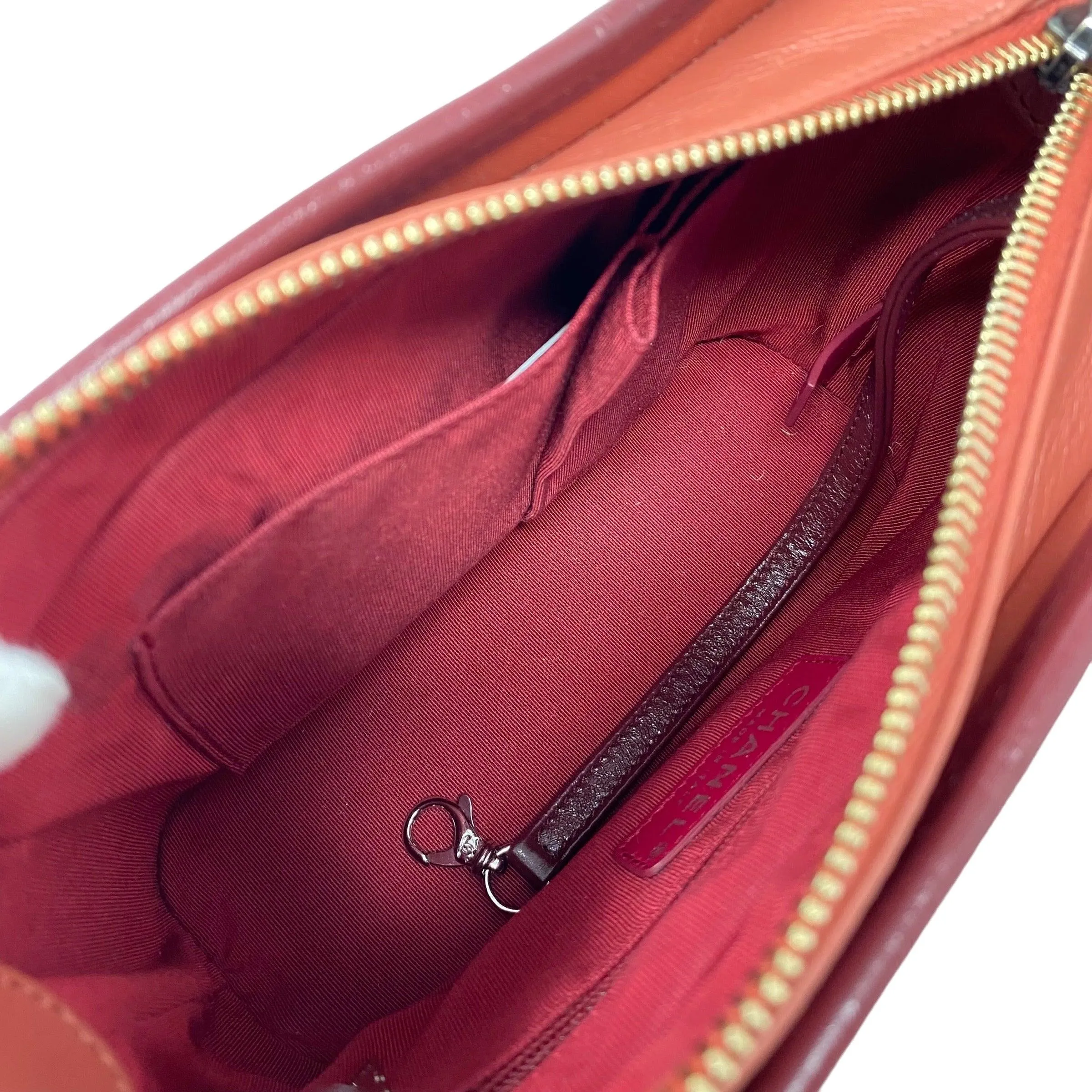 Chanel Salmon Aged Calfskin Small Gabrielle Bag