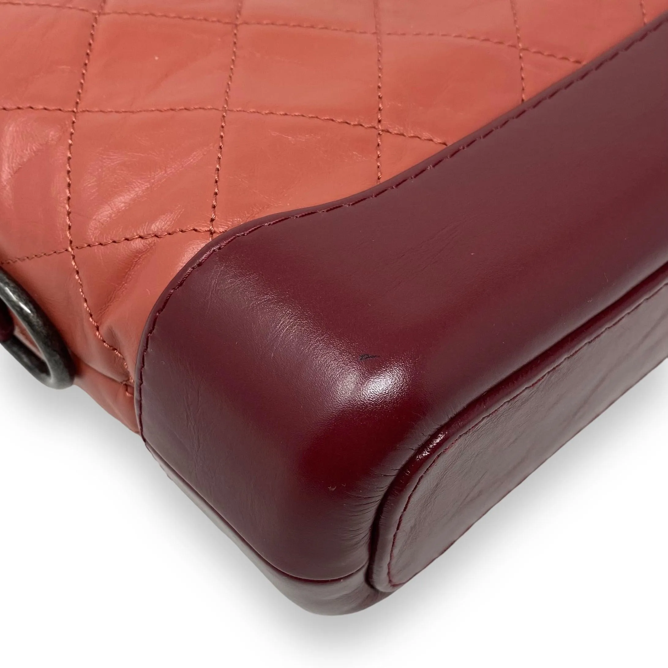 Chanel Salmon Aged Calfskin Small Gabrielle Bag