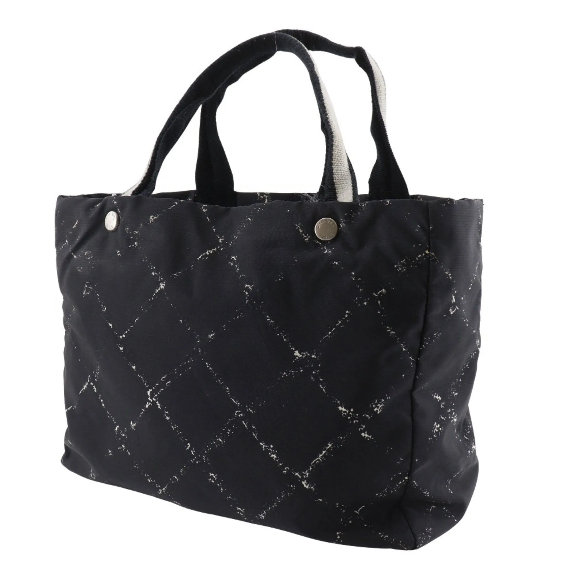 Chanel Travel Line Nylon Canvas Tote Bag Weekend Bag (Pre-Owned)