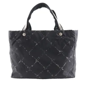 Chanel Travel Line Nylon Canvas Tote Bag Weekend Bag (Pre-Owned)