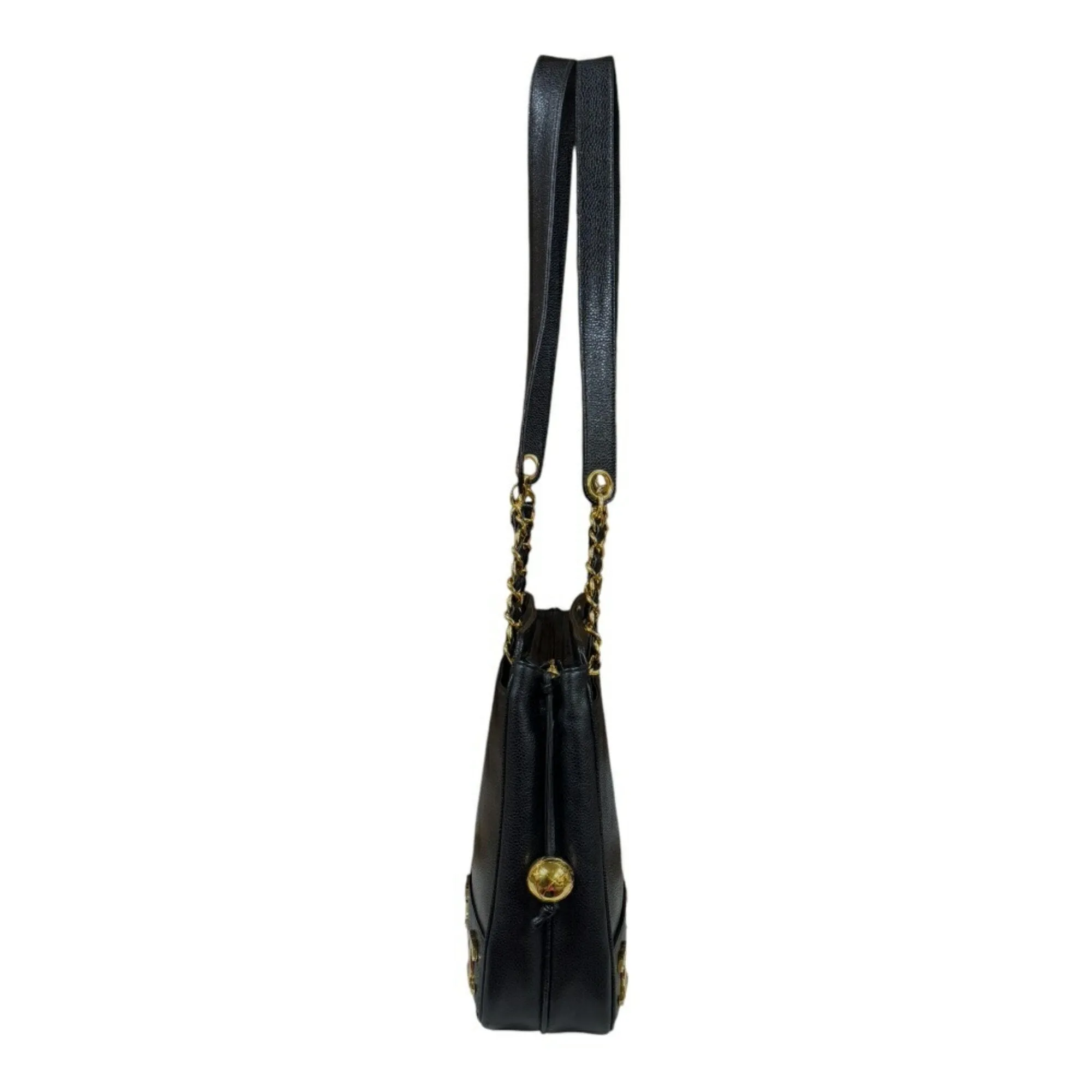 Chanel Triple Coco Leather Tote Bag (Pre-Owned)