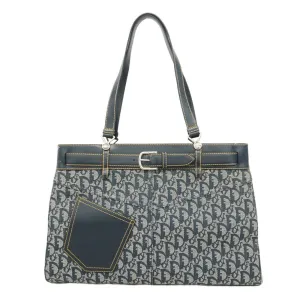 Christian Dior Canvas Leather Tote Bag (Pre-Owned)