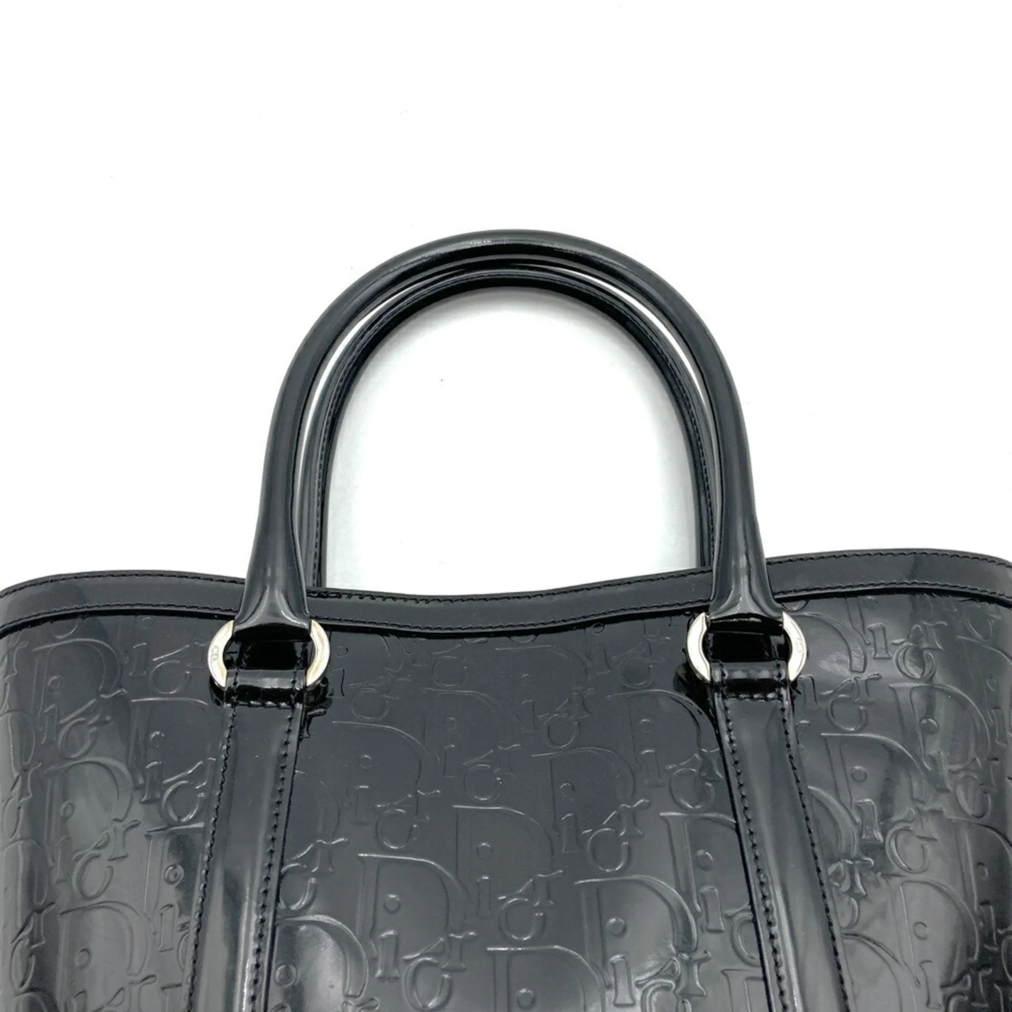 Christian Dior Leather Handbag Tote Bag (Pre-Owned)