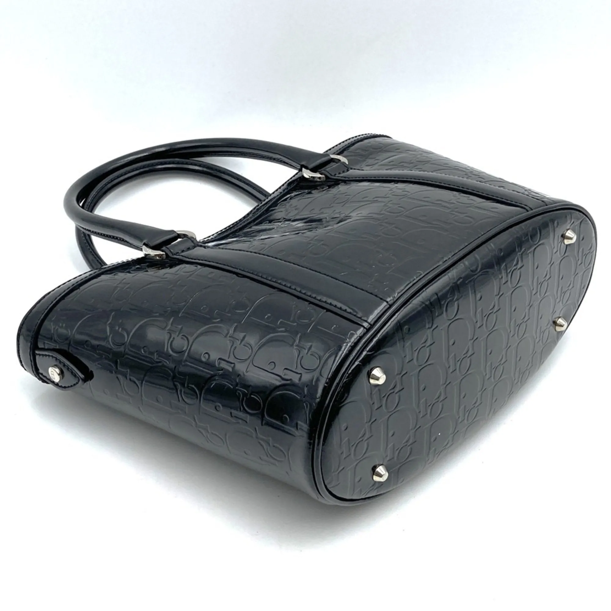 Christian Dior Leather Handbag Tote Bag (Pre-Owned)