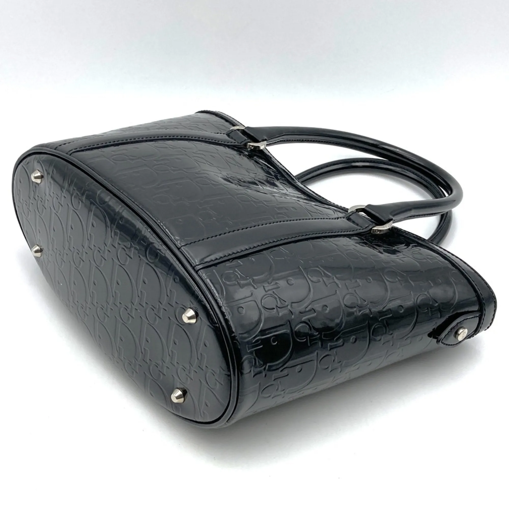 Christian Dior Leather Handbag Tote Bag (Pre-Owned)