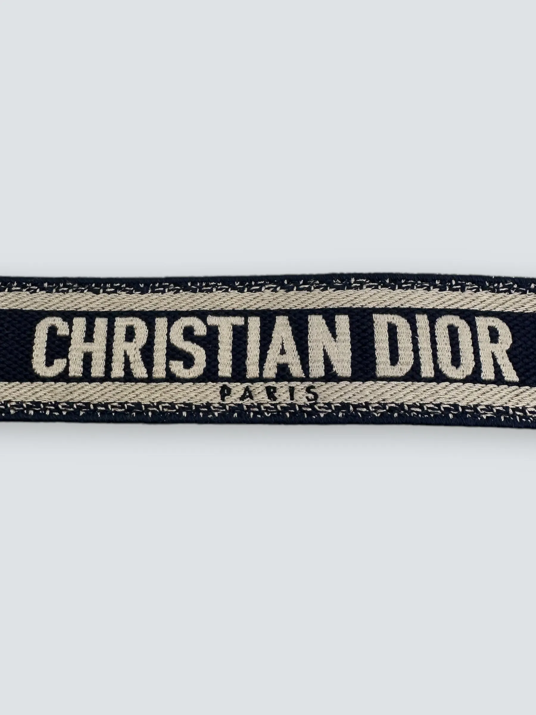 Christian Dior Navy Canvas Strap
