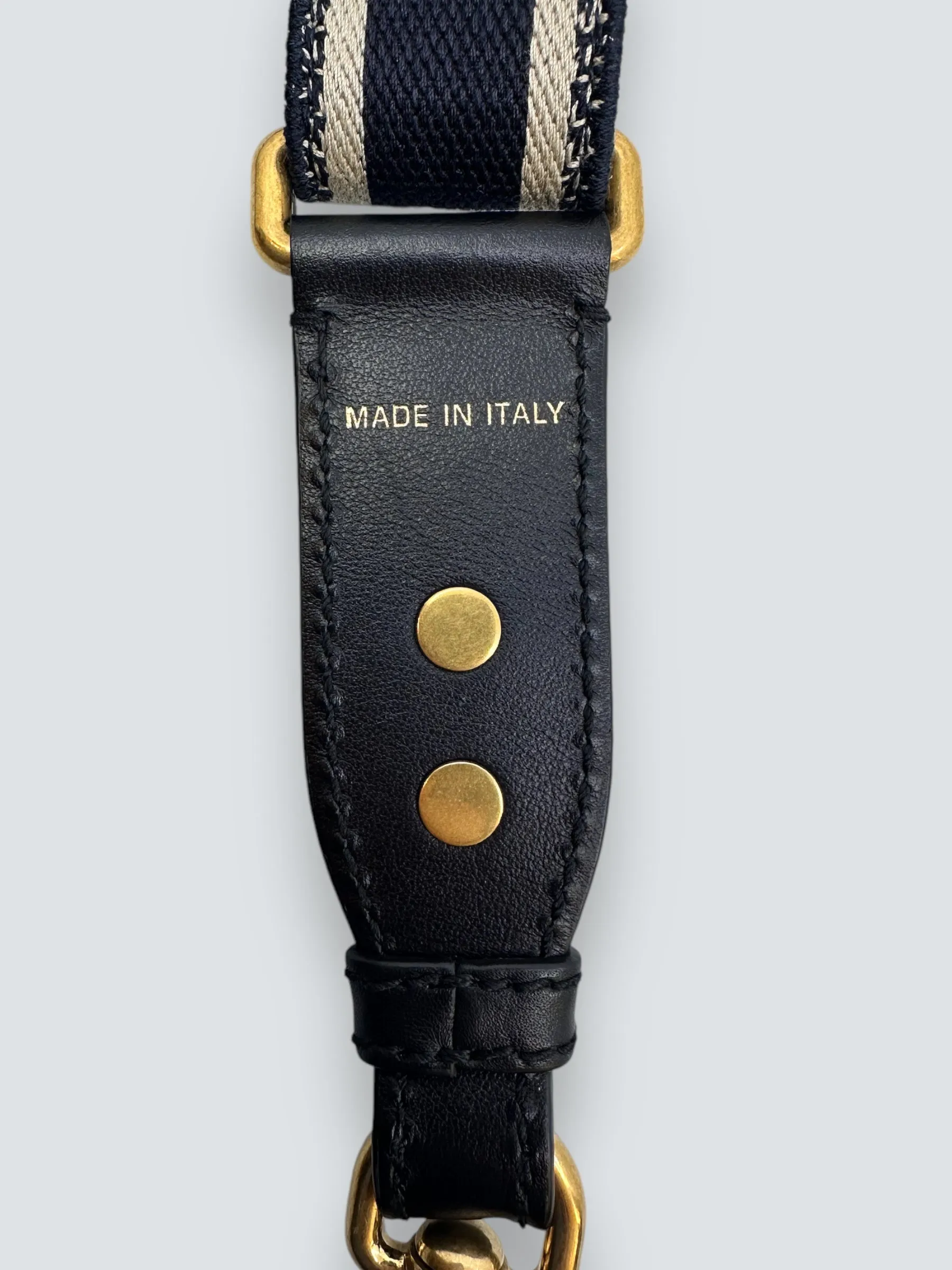 Christian Dior Navy Canvas Strap