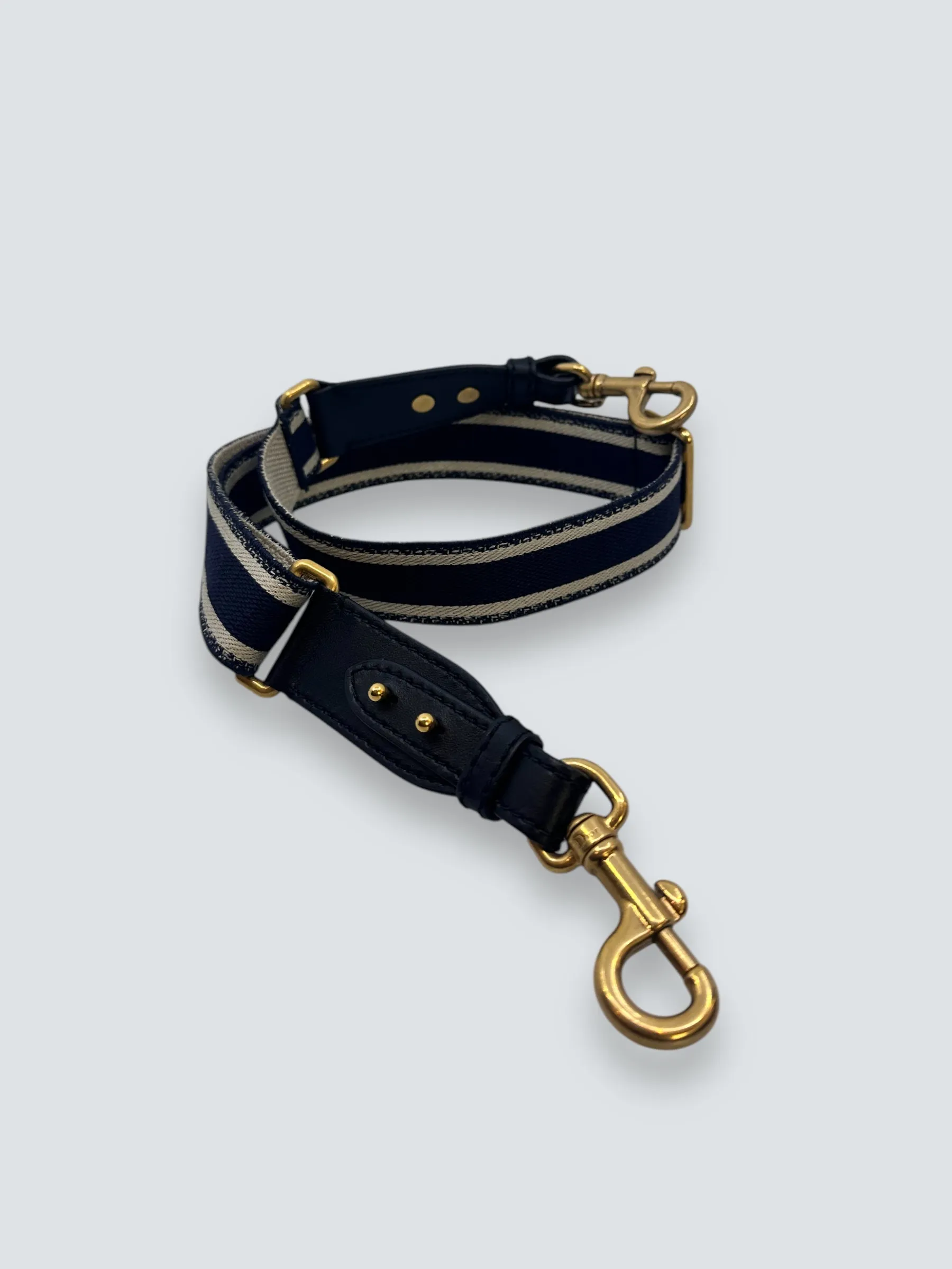 Christian Dior Navy Canvas Strap