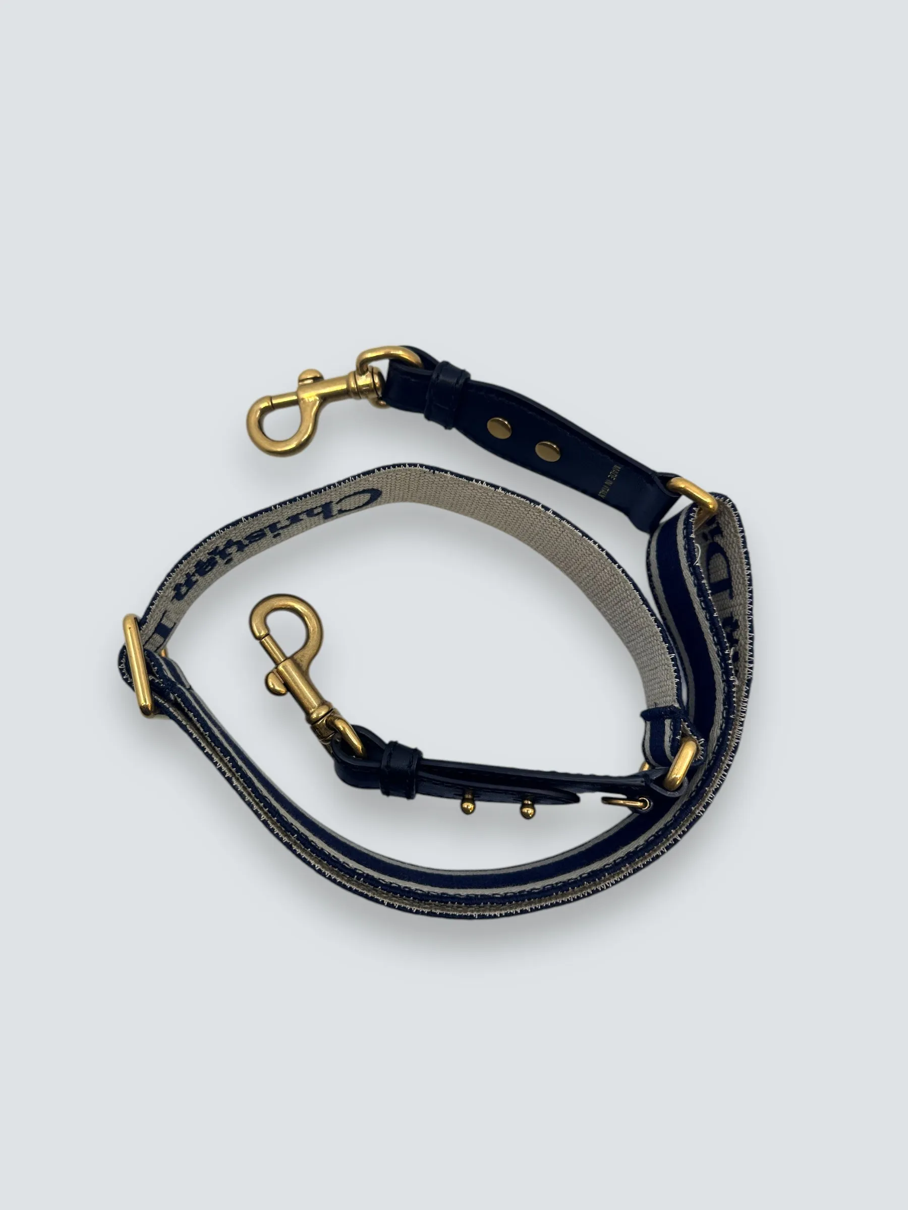 Christian Dior Navy Canvas Strap