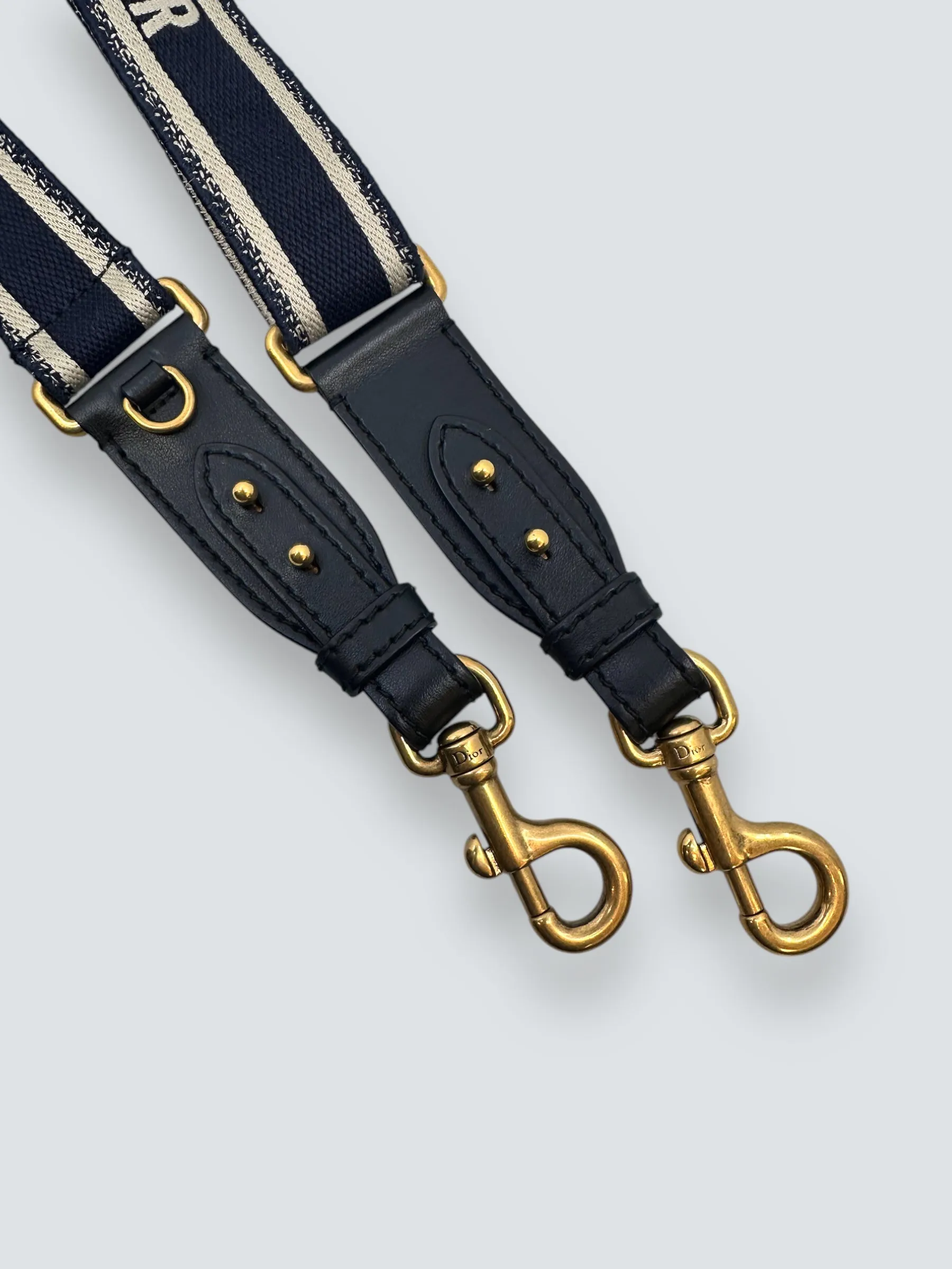 Christian Dior Navy Canvas Strap
