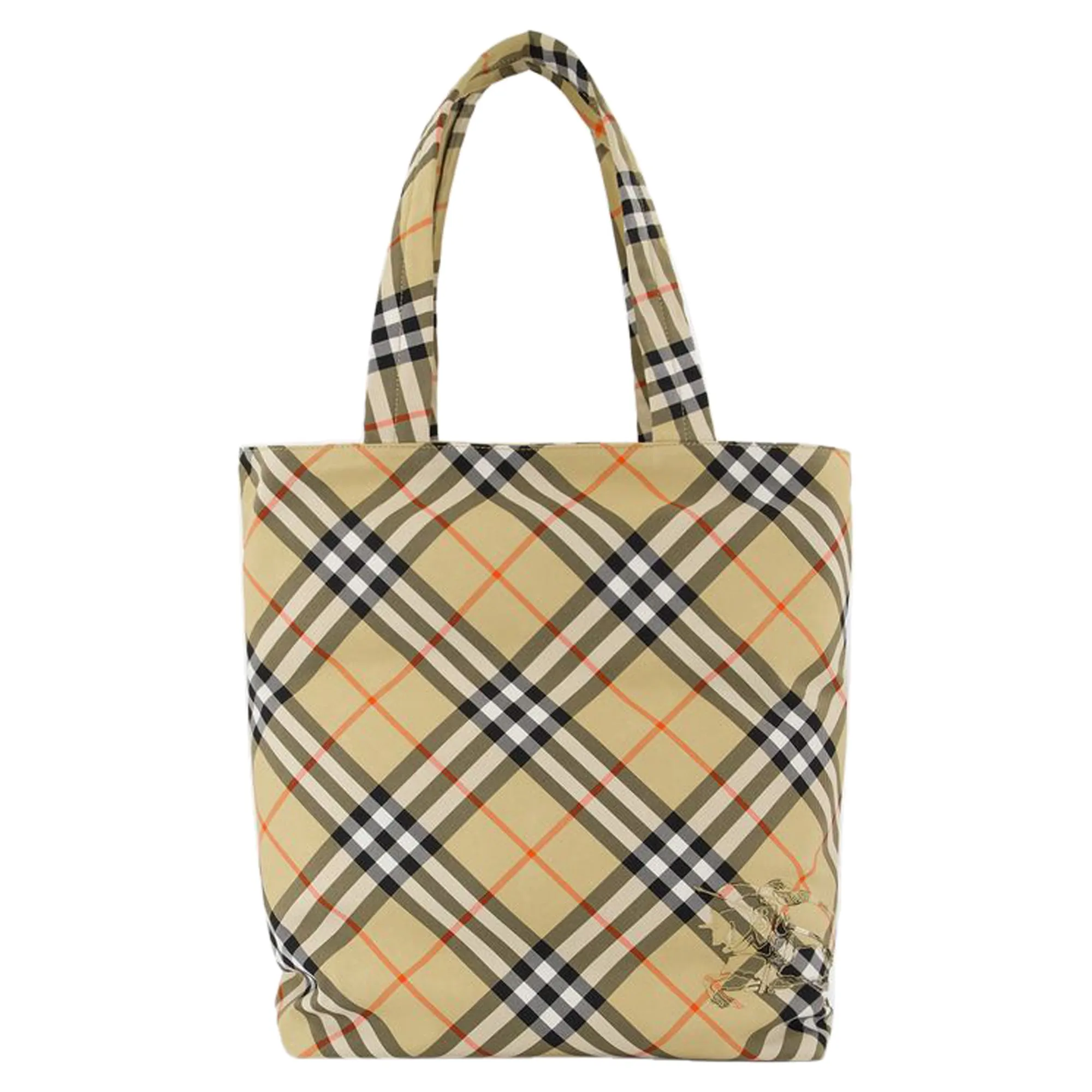 Classic Shopper Bag - Burberry - Synthetic - Beige