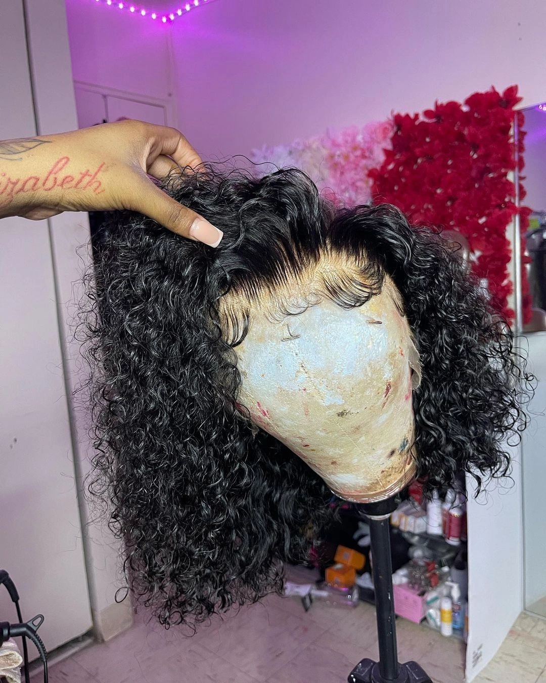 CLEARANCE Elian | Diamond Fake Scalp 13X4 Bob Wig | Water Wave