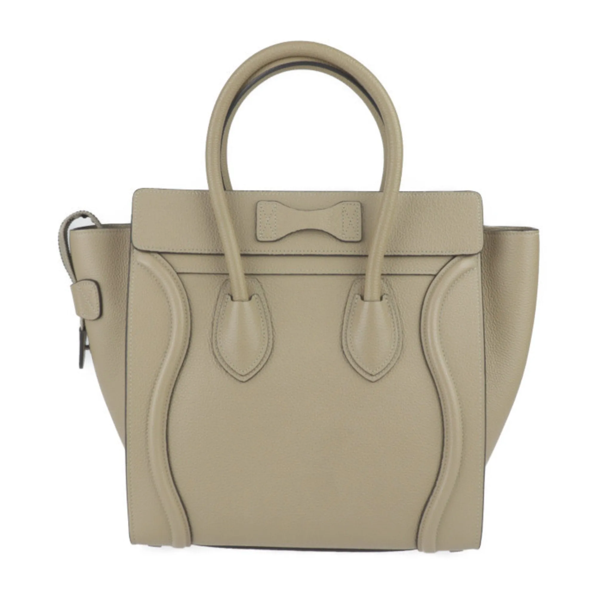 Cline Micro Luggage Leather Tote Bag (Pre-Owned)