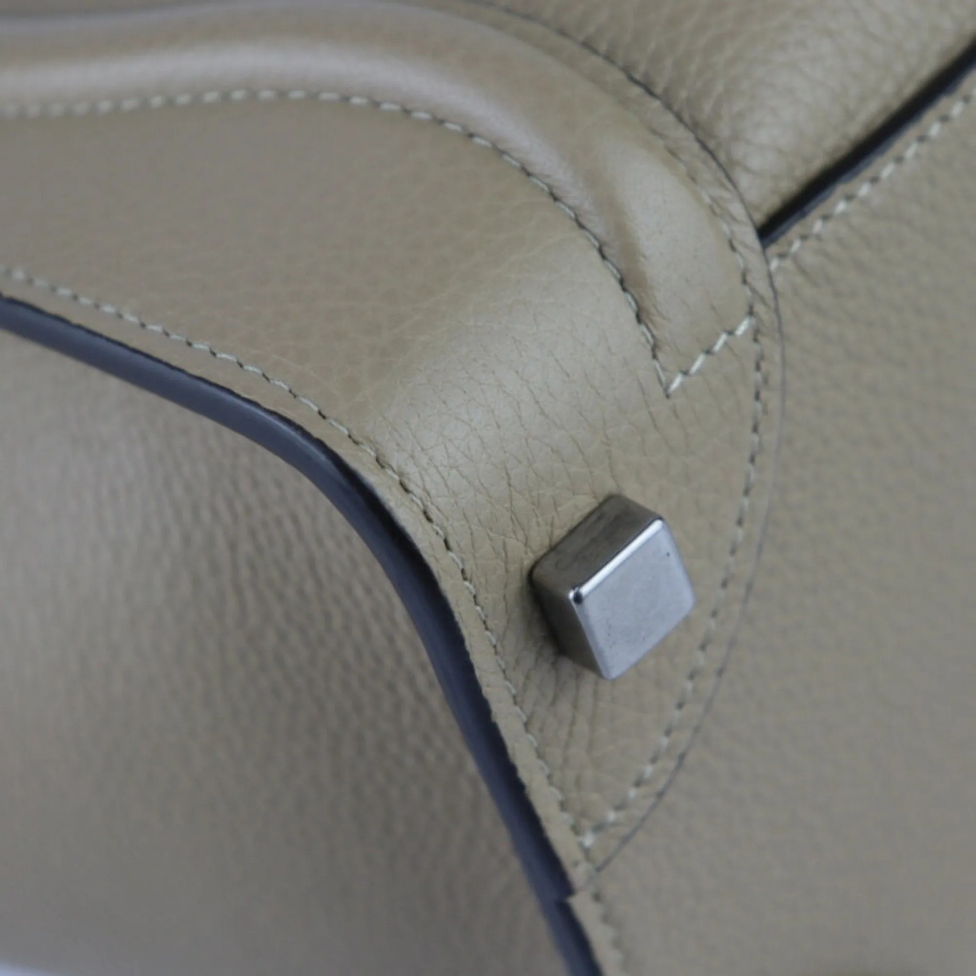 Cline Micro Luggage Leather Tote Bag (Pre-Owned)