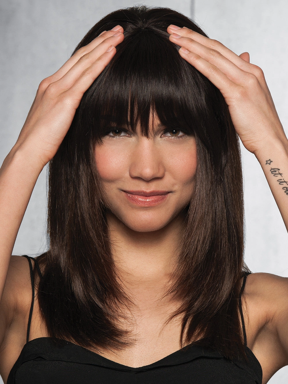 clip in bang human hair