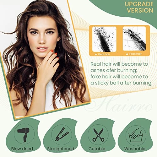 Clip in Hair Topper Human Hair with Silk Base Hairpiece