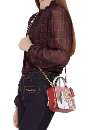 Coach Disney X Coach Box Crossbody With Cruella Motif