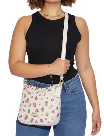 Coach Ellie File Bag With Spaced Floral Field Print