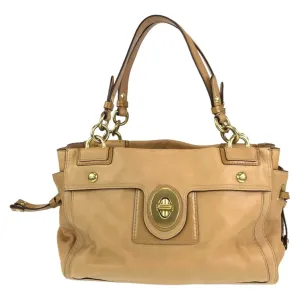 Coach Leather Handbag Tote Bag (Pre-Owned)