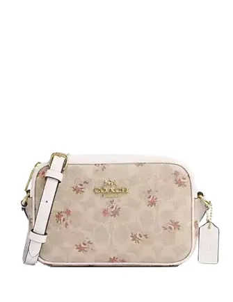 Coach Mini Jamie Camera Bag In Signature Canvas With Floral Print