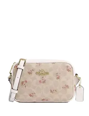 Coach Mini Jamie Camera Bag In Signature Canvas With Floral Print