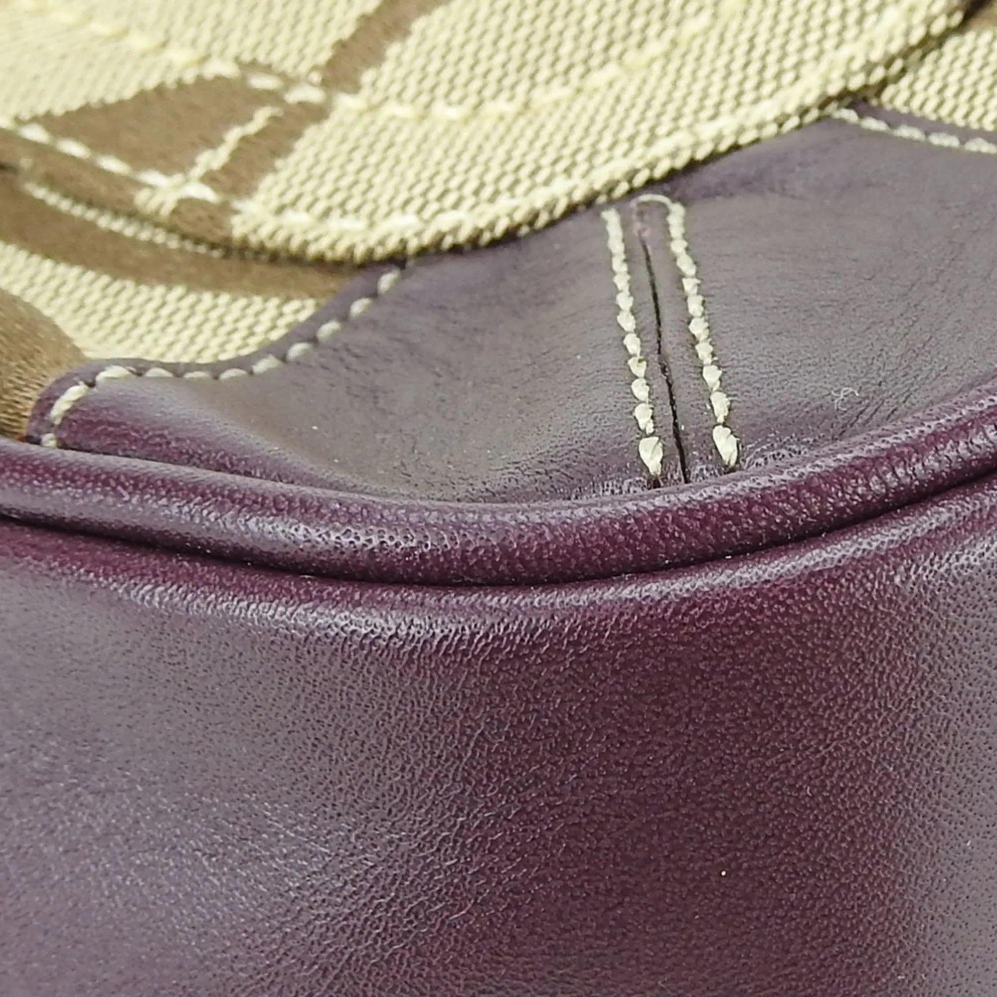 Coach Signature  Canvas Leather Tote Bag (Pre-Owned)