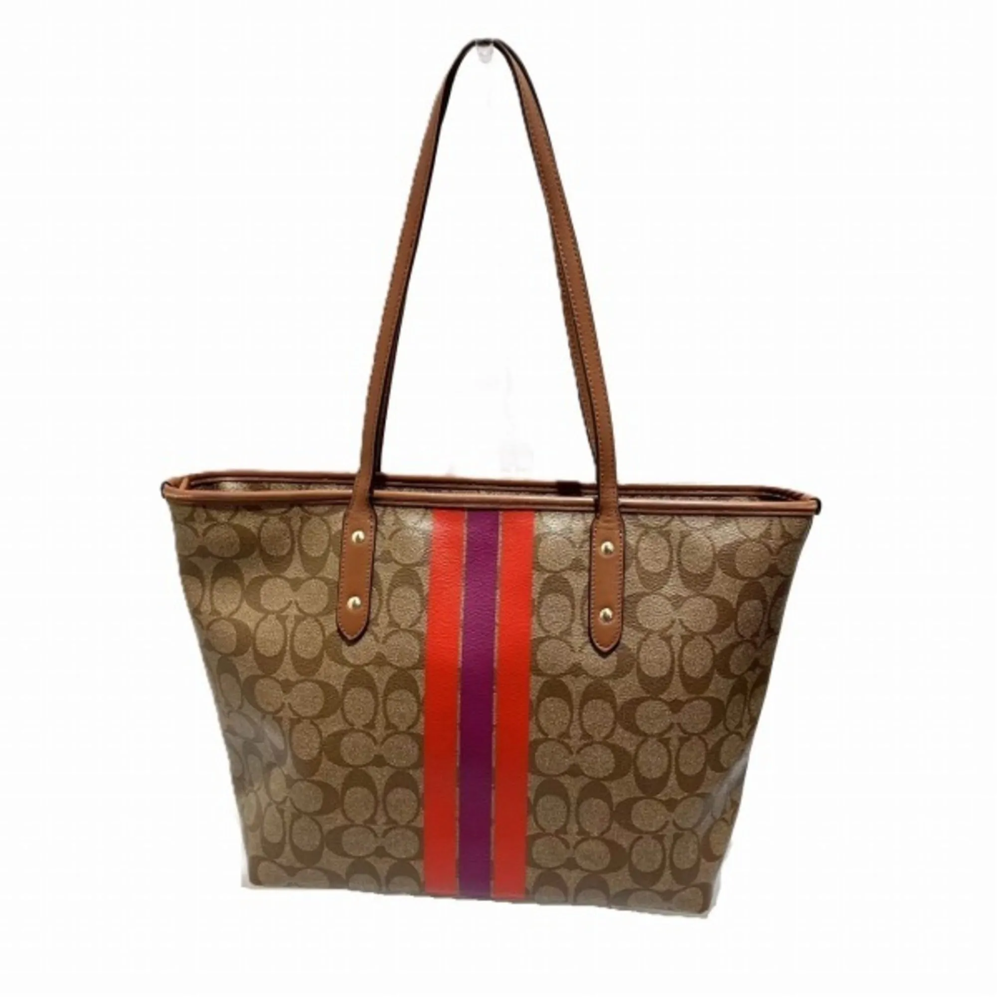 Coach Signature  Leather Coated Canvas Tote Bag (Pre-Owned)