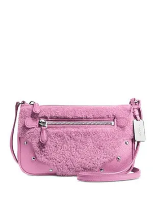 Coach Small Rhyder Pochette in Shearling