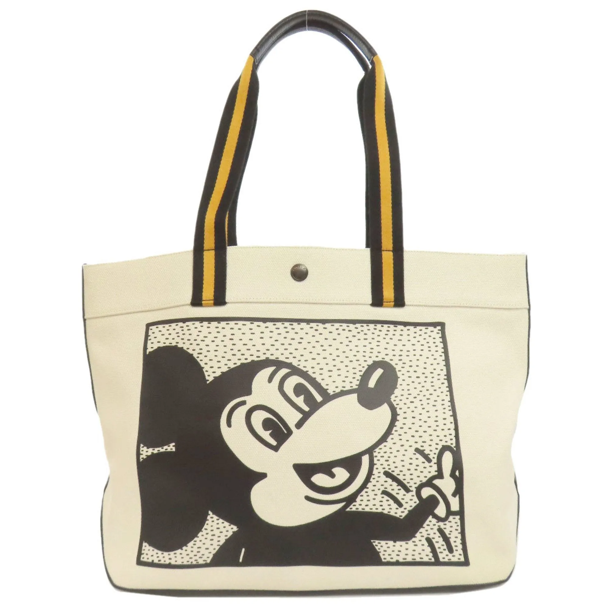 Coach  yellow Canvas Tote Bag (Pre-Owned)