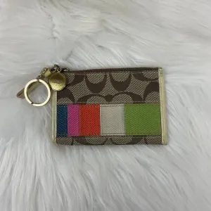 Coin Purse Designer By Coach, Size: Small