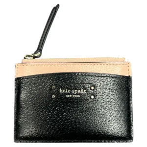 Coin Purse Designer By Kate Spade In Black, Size:Medium